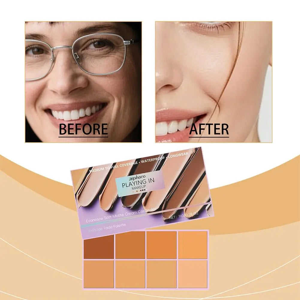 Soft Matte Gradient Concealer - High Coverage Cream Concealer For Dark Circles, Redness & Blemishes Makeup Base Use