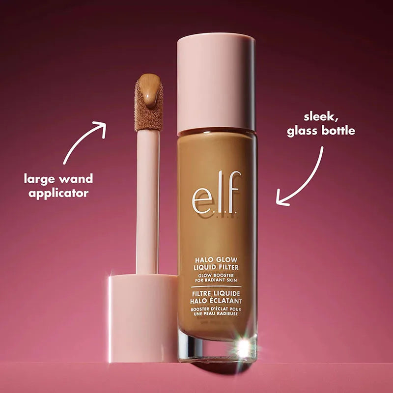 كريم أساس سائل مقاوم للماء بتغطية كاملة من Elf يدوم طويلاً بلمسة نهائية مطفية لإخفاء الهالات السوداء والعيوب ومستحضرات تجميل لجميع أنواع البشرة
