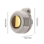 Portable Silent Mini Bladeless Electric Fan,Small fan Clip on Shirt Waist Mini Bladeless Fan Adjustable 3-Speed For Outdoor