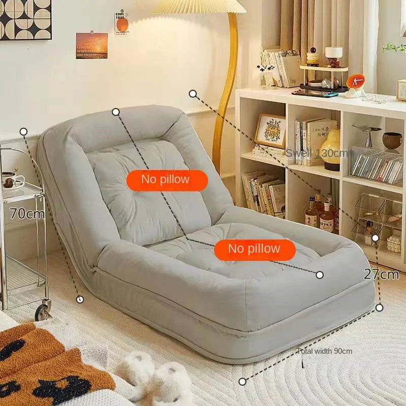 OMGD Lazy Couch Human Kennel Couch Bed Sheets Human Double Internet Celebrity Balcony Folding Huge Room Bedroom Tatami