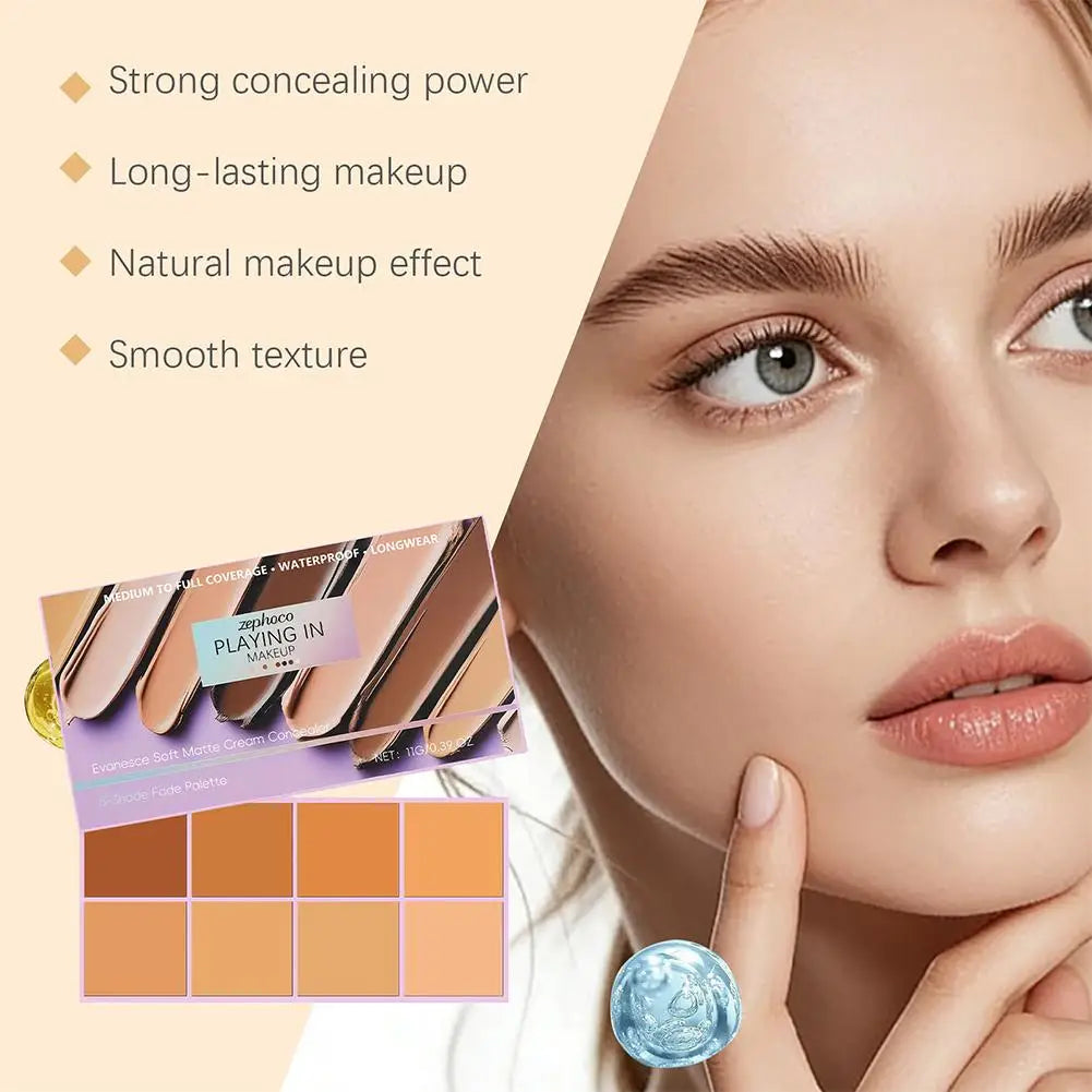 Soft Matte Gradient Concealer - High Coverage Cream Concealer For Dark Circles, Redness & Blemishes Makeup Base Use