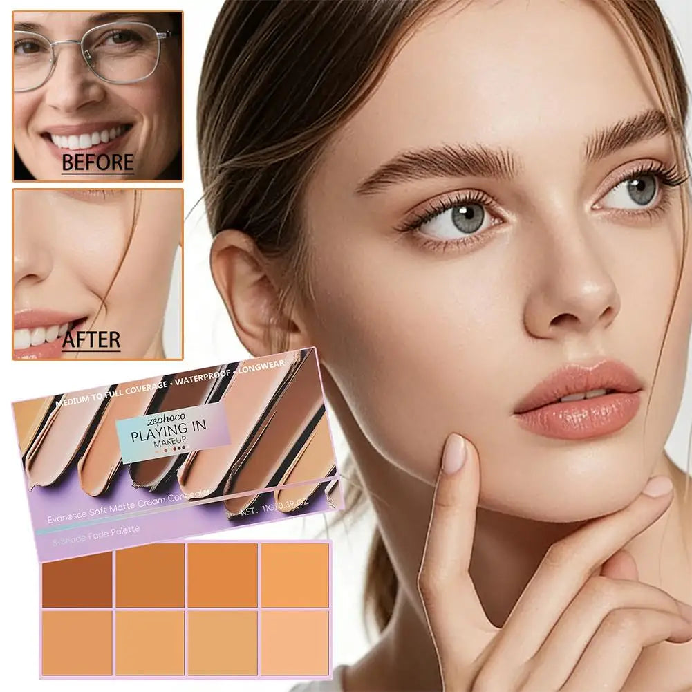 Soft Matte Gradient Concealer - High Coverage Cream Concealer For Dark Circles, Redness & Blemishes Makeup Base Use