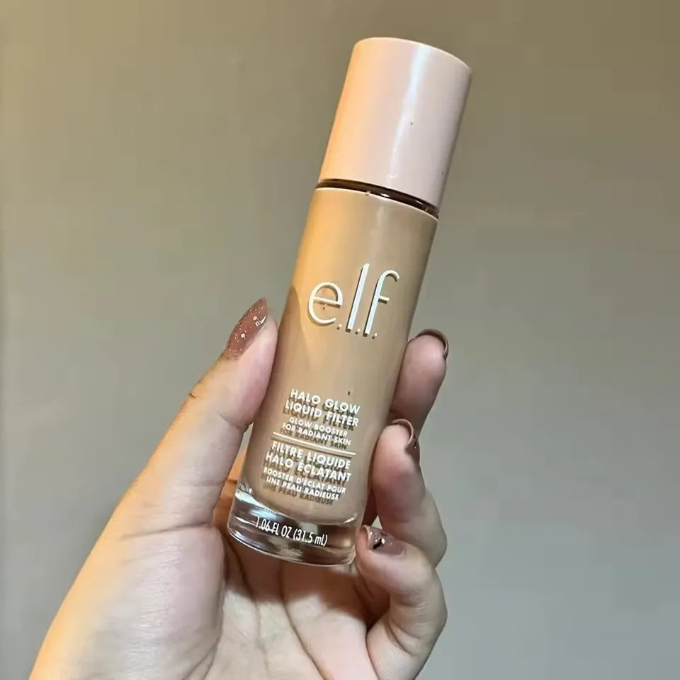 كريم أساس سائل مقاوم للماء بتغطية كاملة من Elf يدوم طويلاً بلمسة نهائية مطفية لإخفاء الهالات السوداء والعيوب ومستحضرات تجميل لجميع أنواع البشرة