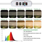4/3/2/1PC, Indoor Grow Light,Full Spectrum LED Light Strip with Auto Timer 3/9/12H, Dimmable Sun Class Grow Light(No 5V 2A Plug