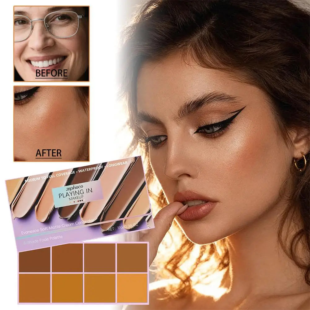 Soft Matte Gradient Concealer - High Coverage Cream Concealer For Dark Circles, Redness & Blemishes Makeup Base Use